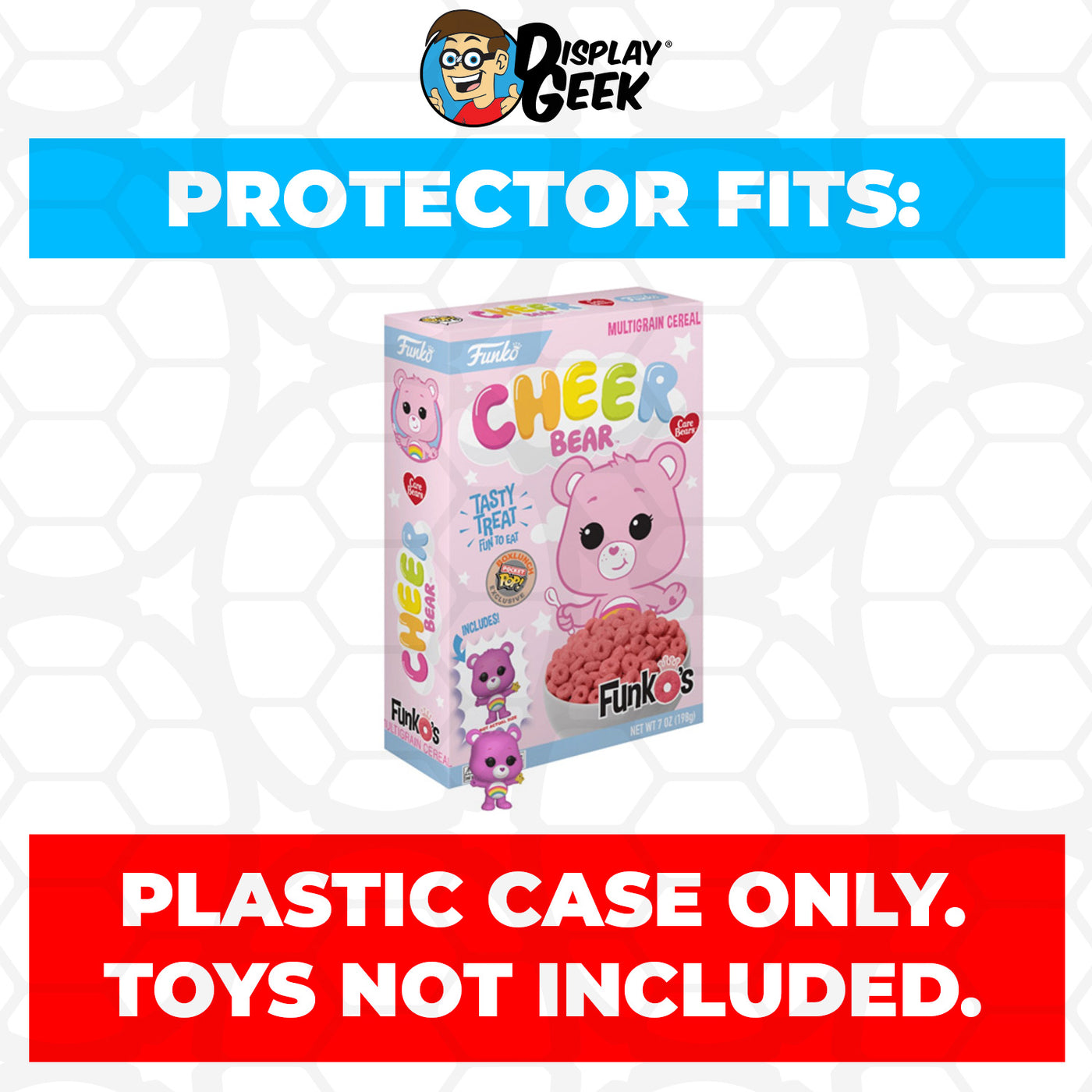 Pop Protector for Cheer Bear FunkO's Cereal Box on The Protector Guide App by Display Geek