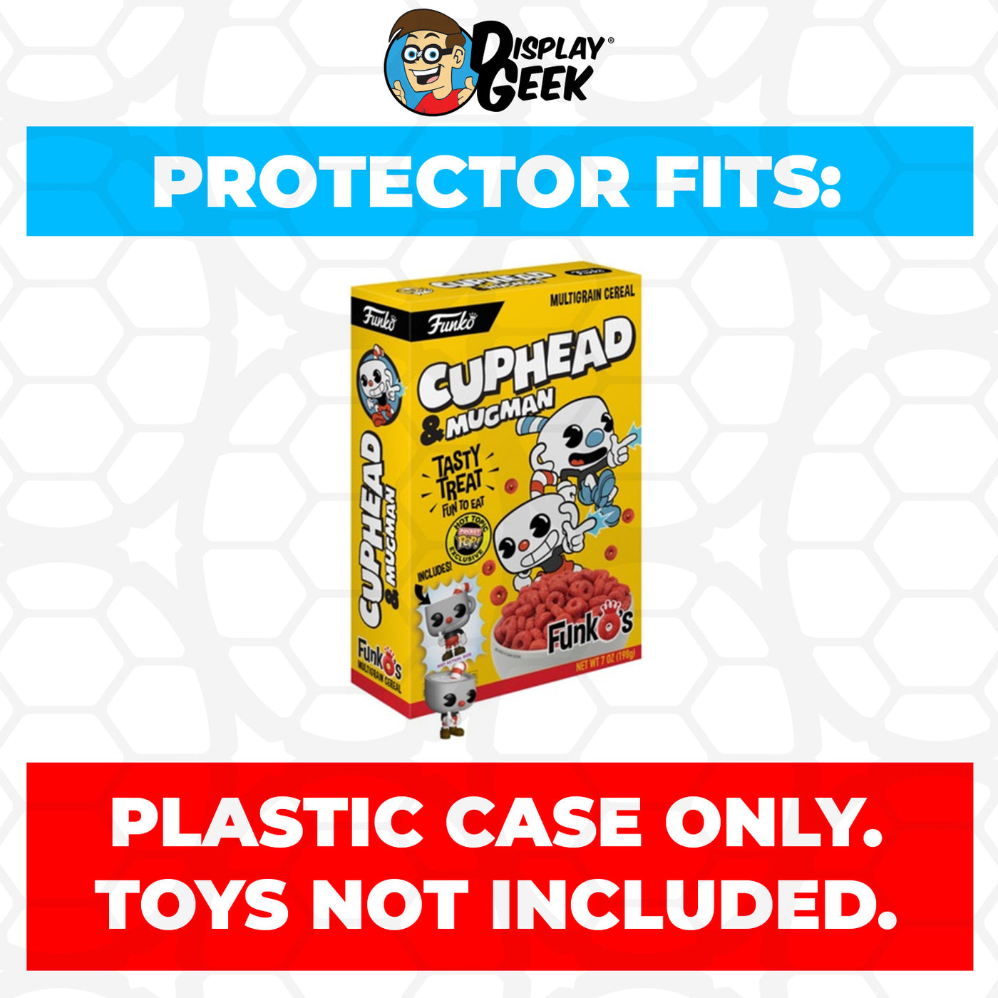 Pop Protector for Cuphead & Mugman FunkO's Cereal Box on The Protector Guide App by Display Geek