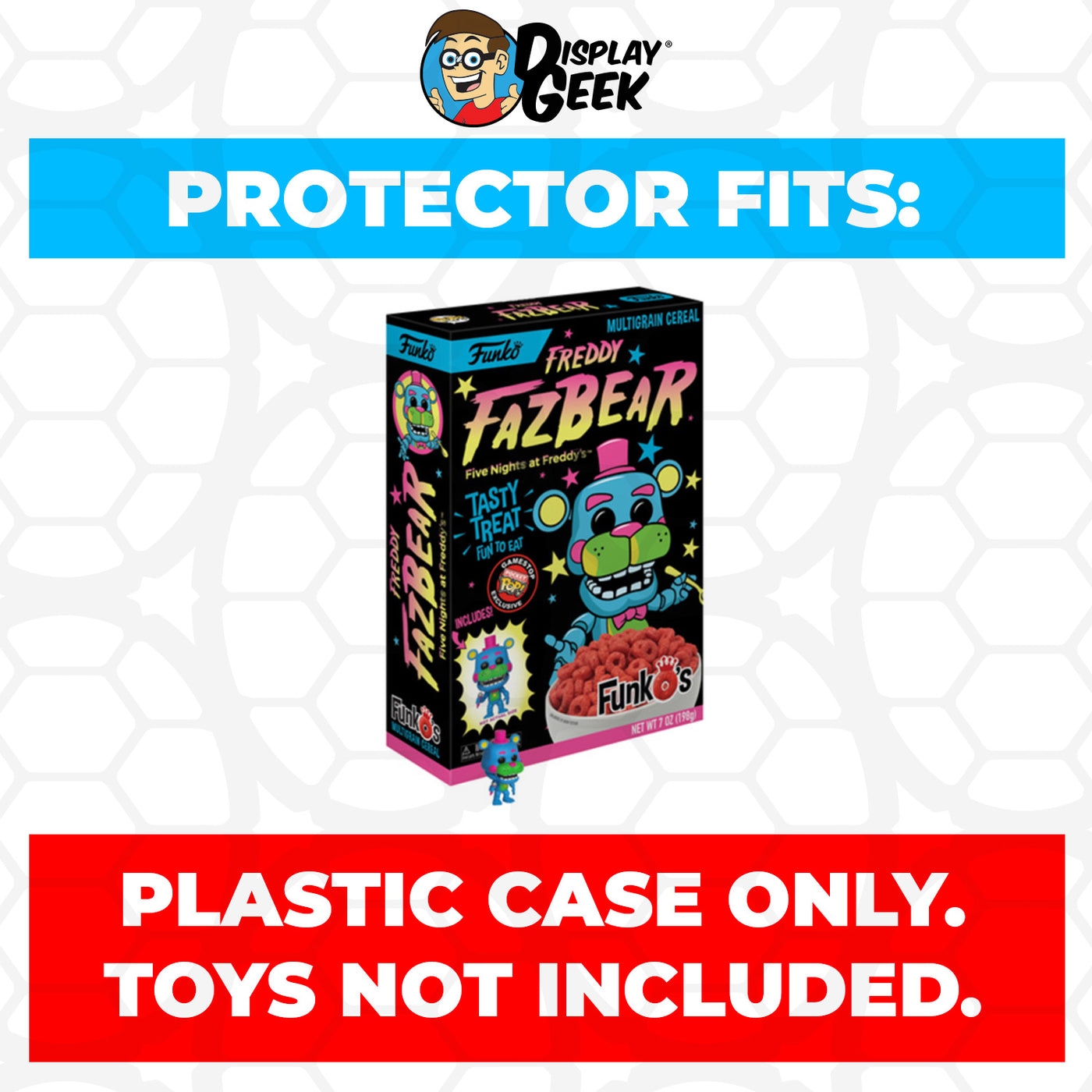 Pop Protector for Five Nights at Freddy's Blacklight FunkO's Cereal Box on The Protector Guide App by Display Geek