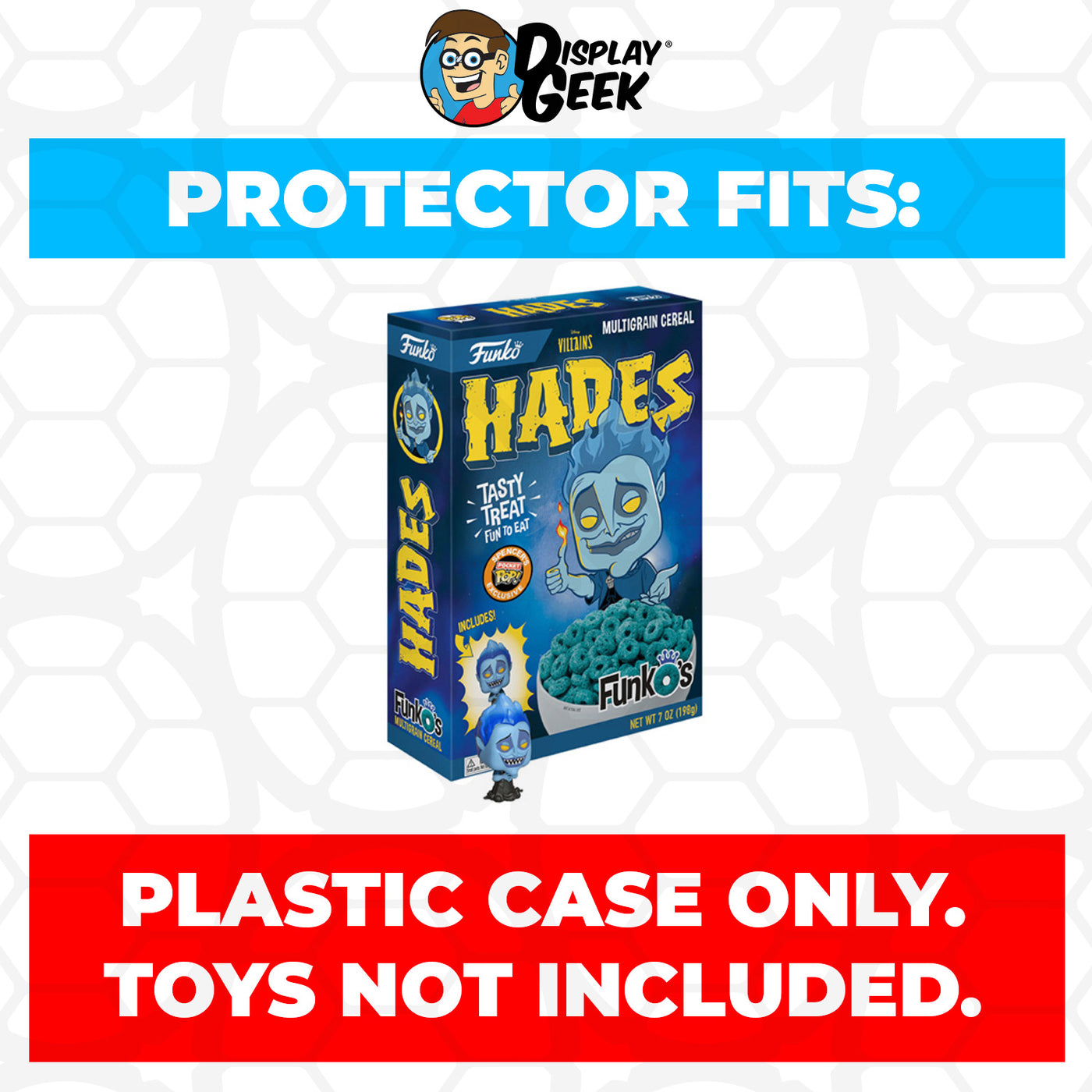 Pop Protector for Hades FunkO's Cereal Box on The Protector Guide App by Display Geek