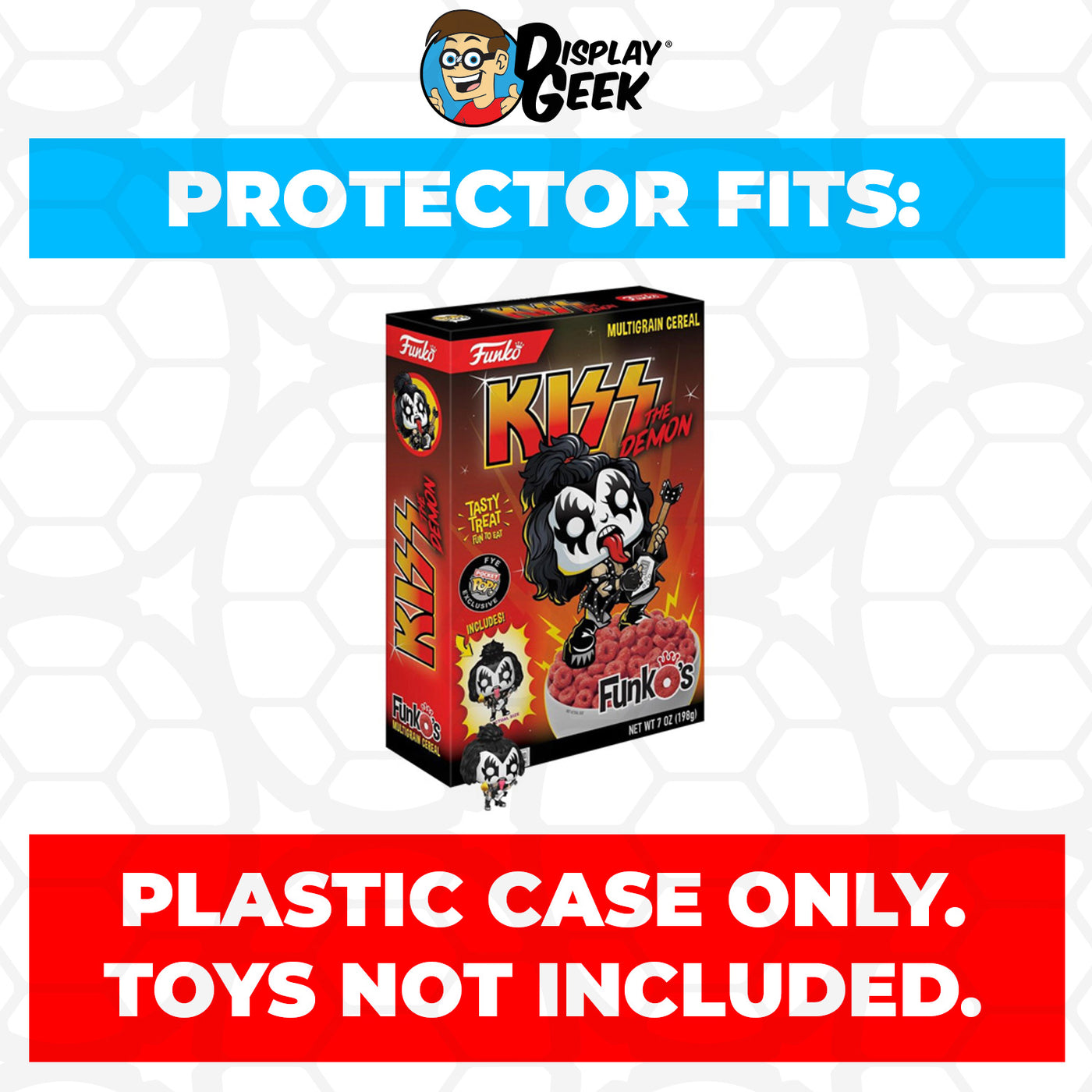 Pop Protector for KISS Gene Simmons The Demon FunkO's Cereal Box on The Protector Guide App by Display Geek