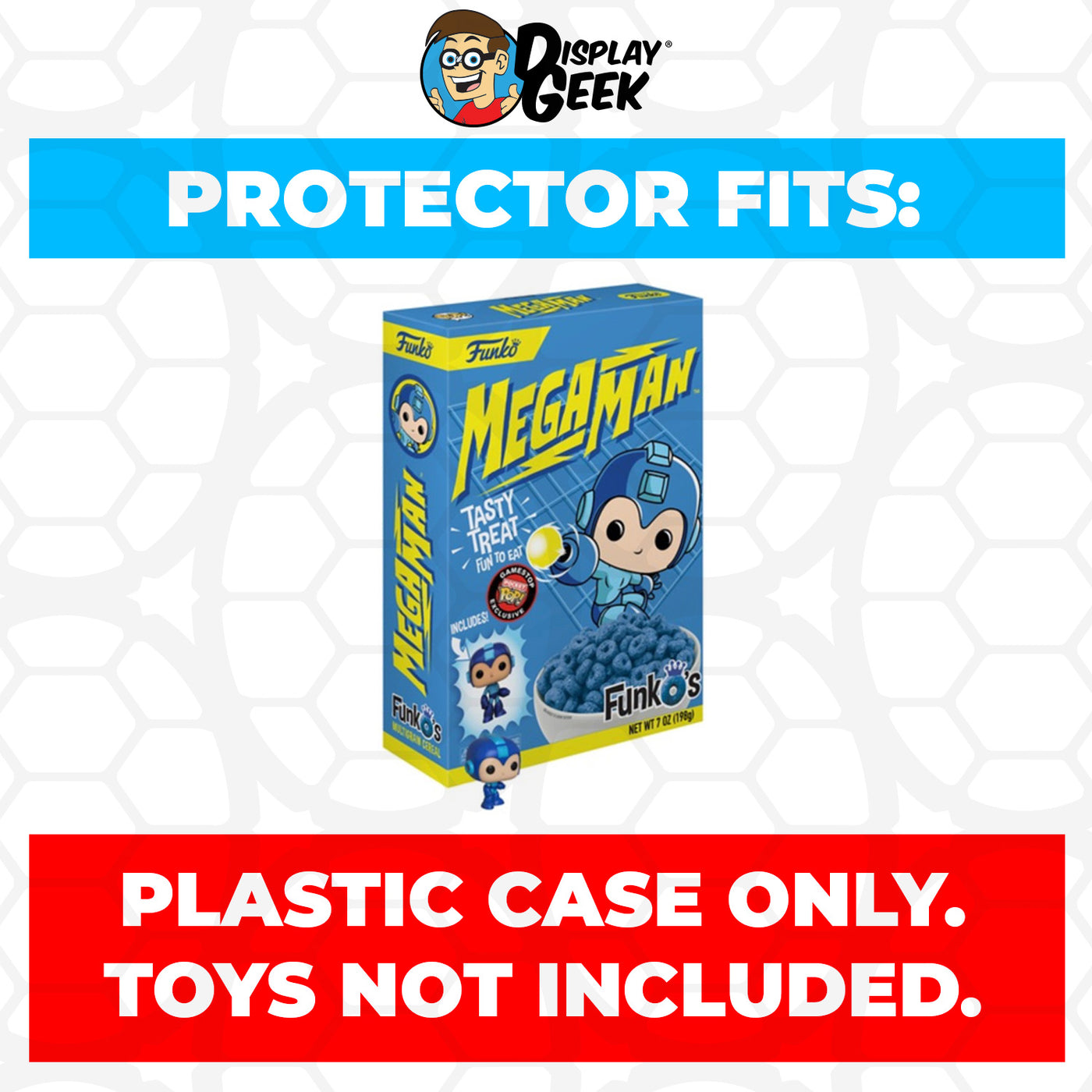Pop Protector for Mega Man FunkO's Cereal Box on The Protector Guide App by Display Geek