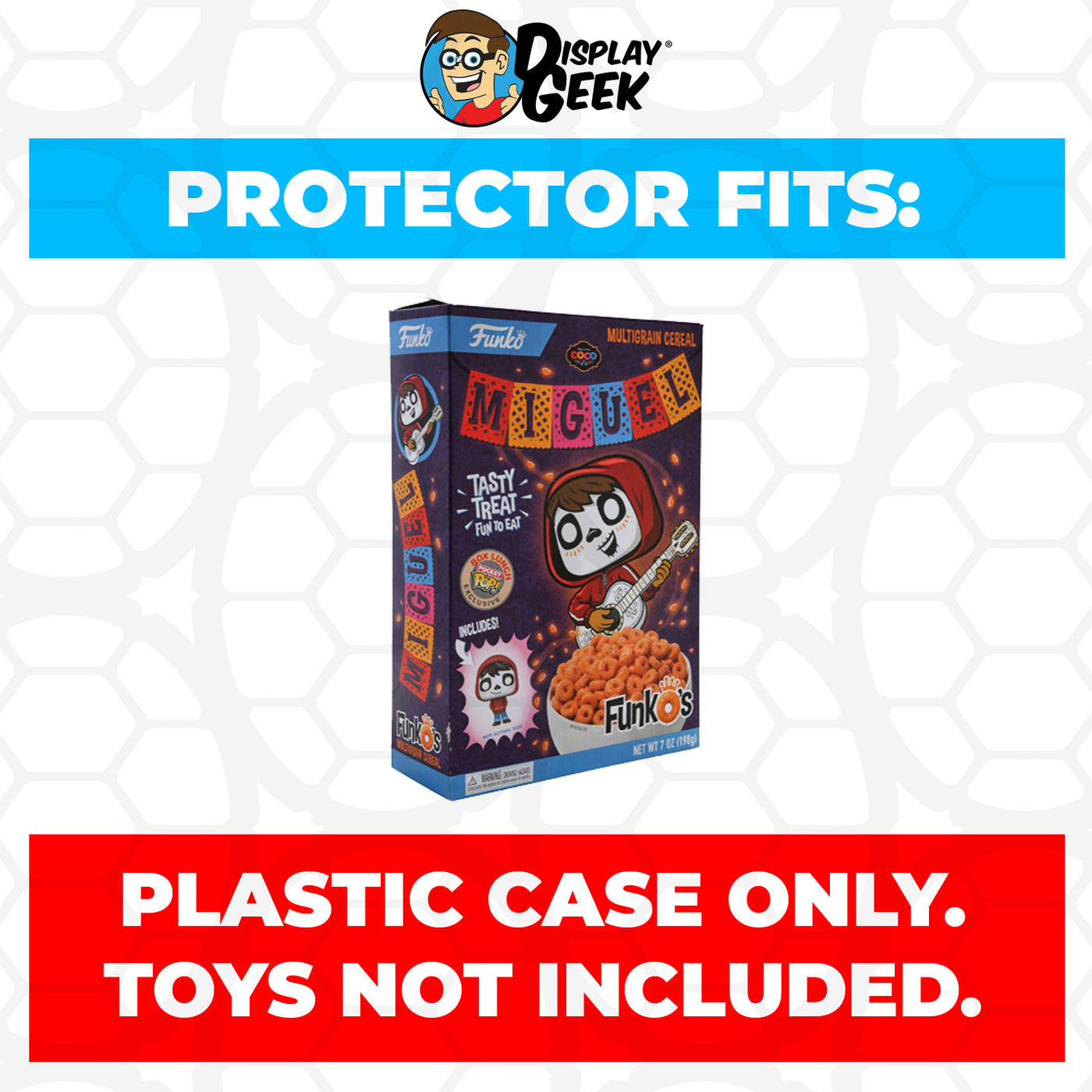 Pop Protector for Miguel Coco FunkO's Cereal Box on The Protector Guide App by Display Geek