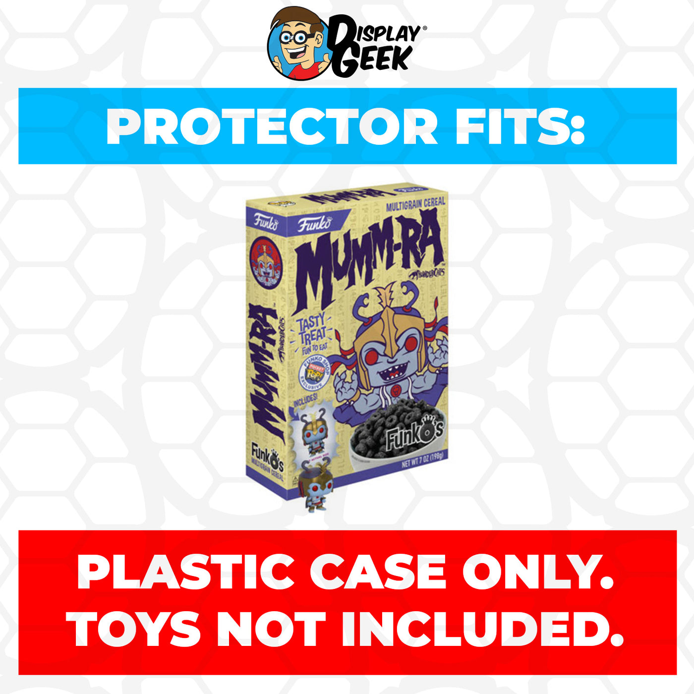 Pop Protector for Mumm-Ra FunkO's Cereal Box on The Protector Guide App by Display Geek