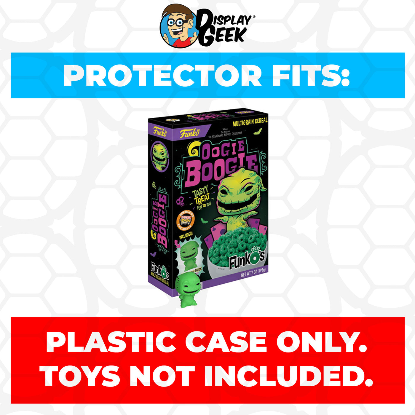Pop Protector for Oogie Boogie Glow FunkO's Cereal Box on The Protector Guide App by Display Geek