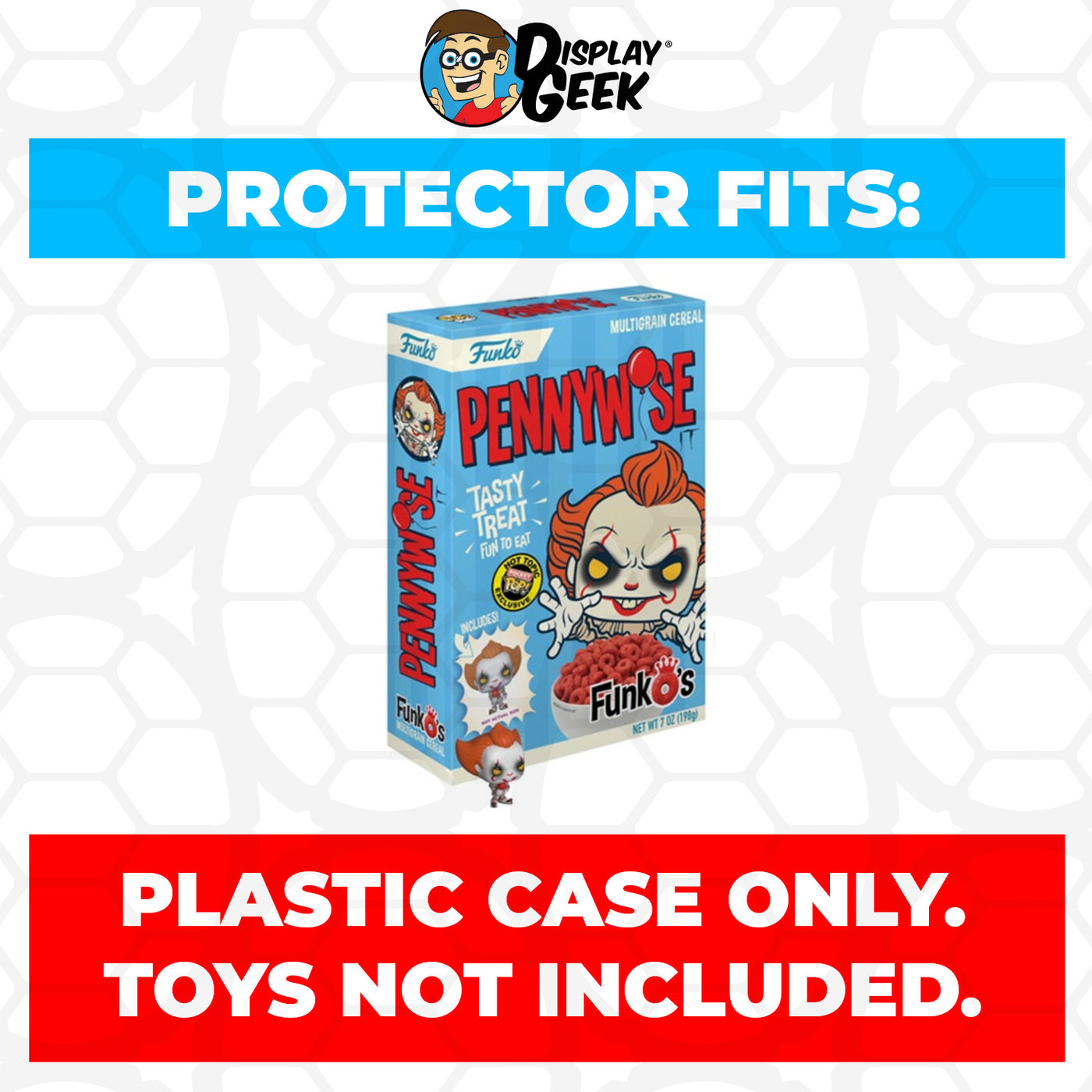 Pop Protector for Pennywise with Balloon FunkO's Cereal Box on The Protector Guide App by Display Geek