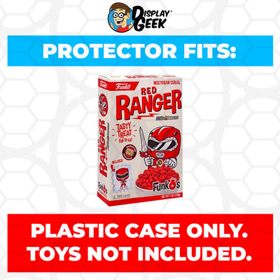 Pop Protector for Red Ranger White FunkO's Cereal Box on The Protector Guide App by Display Geek