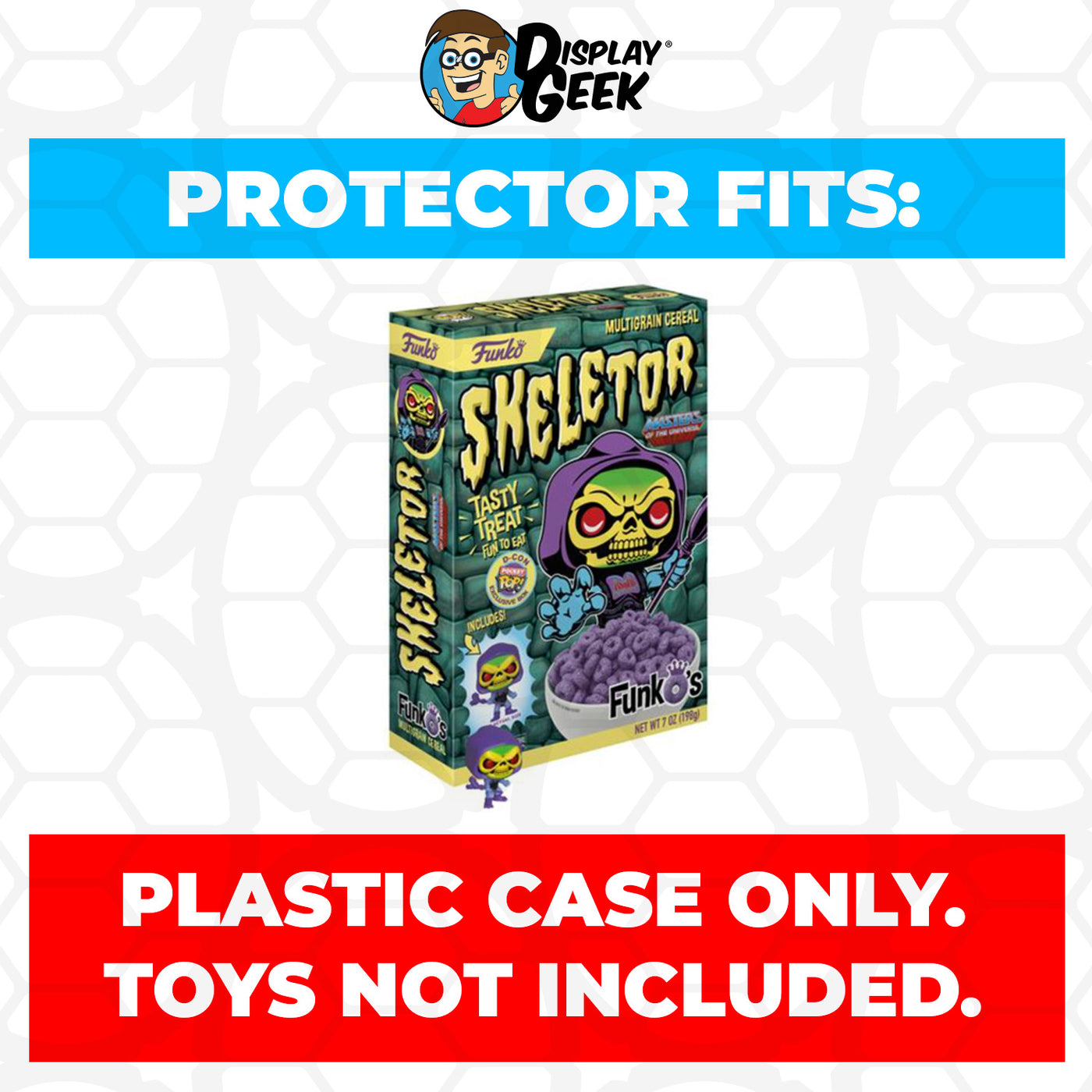 Pop Protector for Skeletor D-Con FunkO's Cereal Box on The Protector Guide App by Display Geek