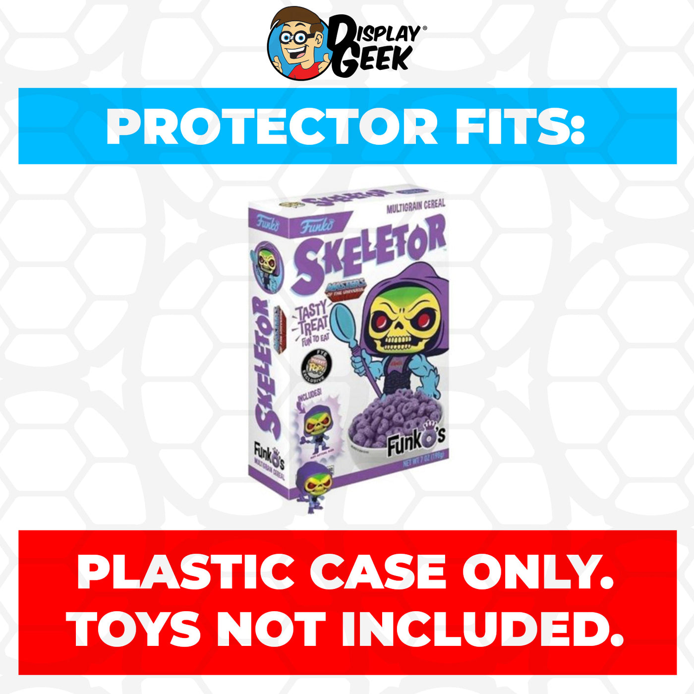 Pop Protector for Skeletor White FunkO's Cereal Box on The Protector Guide App by Display Geek