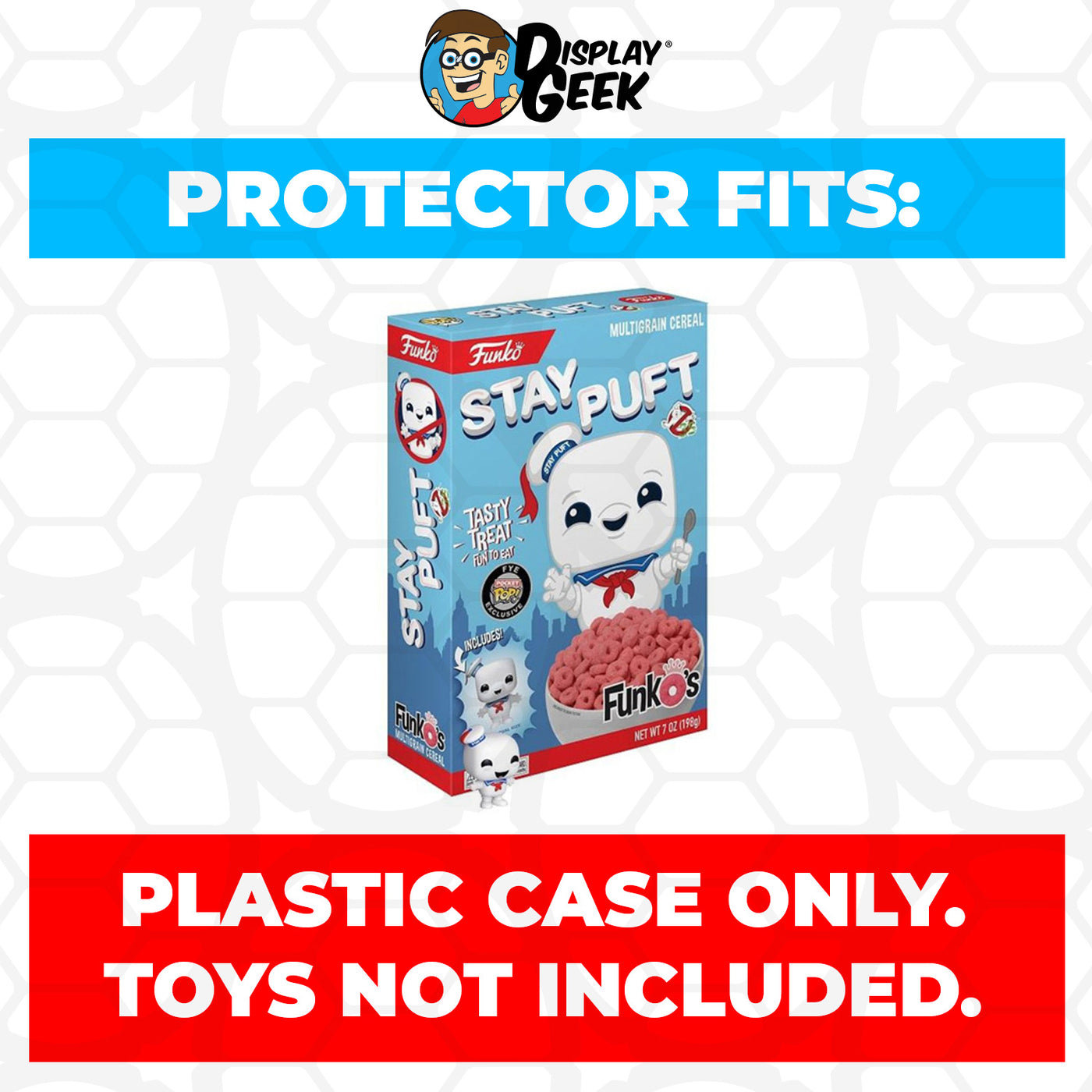 Pop Protector for Stay Puft Marshmallow Man FunkO's Cereal Box on The Protector Guide App by Display Geek