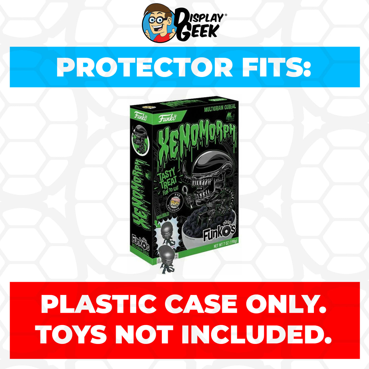 Pop Protector for Xenomorph Alien FunkO's Cereal Box on The Protector Guide App by Display Geek
