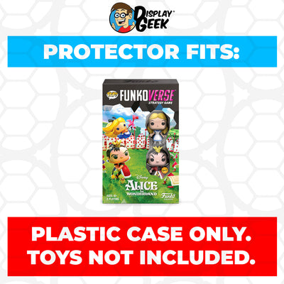 Pop Protector for Funkoverse Alice in Wonderland 100 Chase Diamond Funko 2 Pack on The Protector Guide App by Display Geek