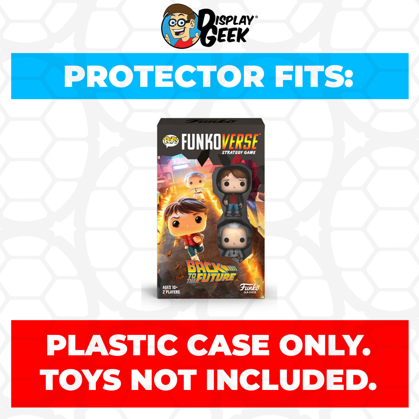 Pop Protector for Funkoverse Back to the Future 100 Funko 2 Pack on The Protector Guide App by Display Geek