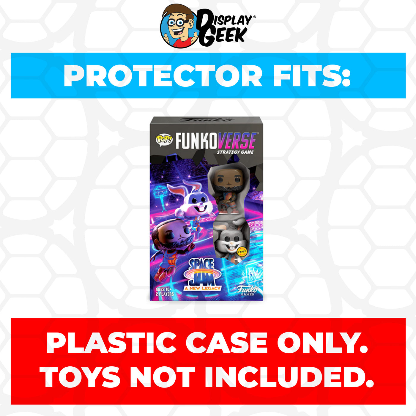 Pop Protector for Funkoverse Space Jam A New Legacy 100 Chase Funko 2 Pack on The Protector Guide App by Display Geek