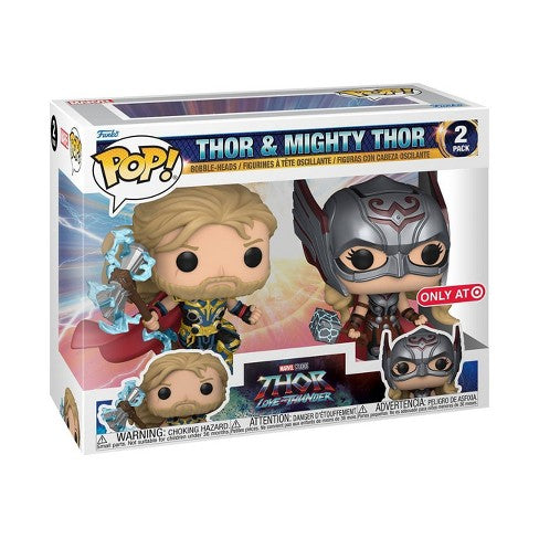 POP! Marvel: Thor Love & Thunder, Thor & Mighty Thor (2-PK) Exclusive