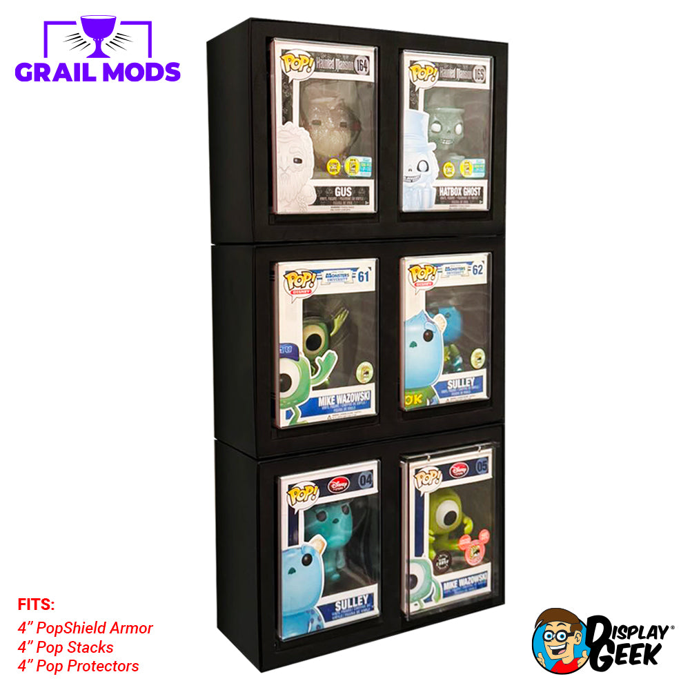 The Best Way to Display Funko Pops - Display Geek Grail Mods The Best Funko Pop Vinyl Display Case for Pop Shield Armor Hard Stacks DIY Vaulted Grail Wall Cubbies Hero Complex