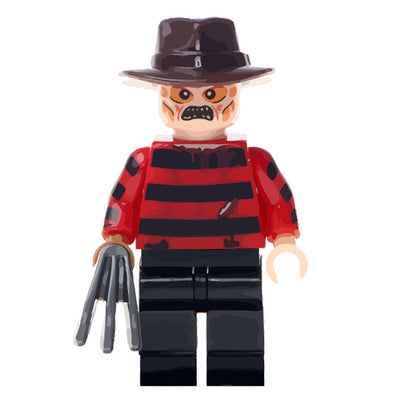 Freddy Krueger Classic (A Nightmare on Elm Street) - Custom Building Blocks Mini Figures Compatible with LEGO