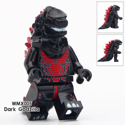 Godzilla Black (Godzilla) - Custom Building Blocks Mini Figures Compatible with LEGO