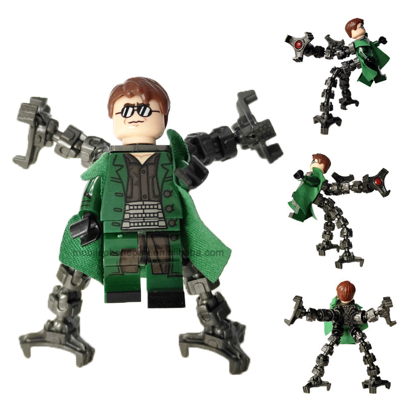 Doctor Octopus (Marvel Spider-Man) - Custom Building Blocks Mini Figures Compatible with LEGO