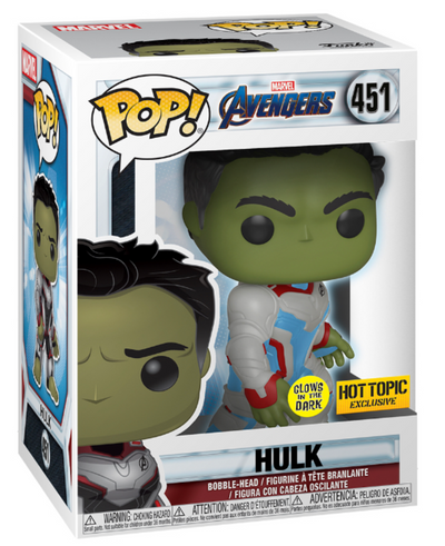 POP! Marvel: 451 Avengers End Game, Hulk (GITD) Exclusive