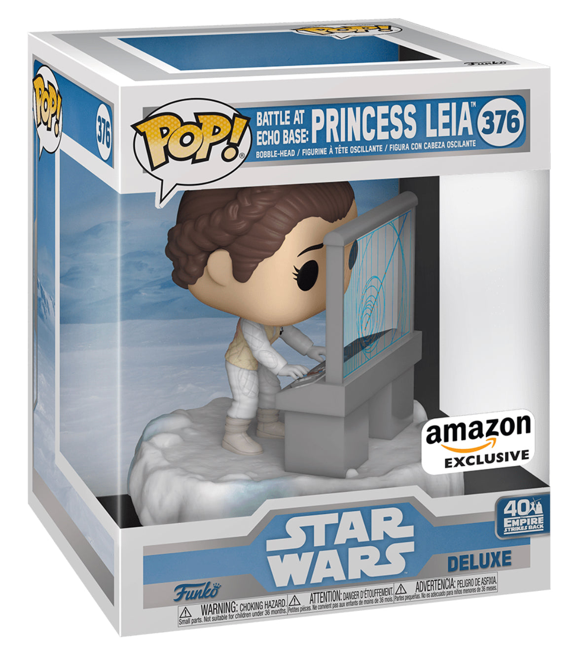 POP! Star Wars (Deluxe): 376 BAEB, Princess Leia Exclusive