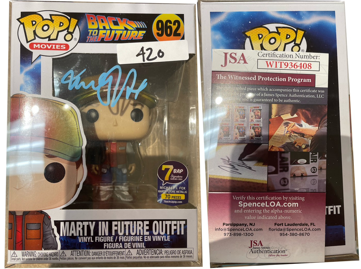 POP! Movies: 962 BTTF, Marty in Future Outfit Exclusive