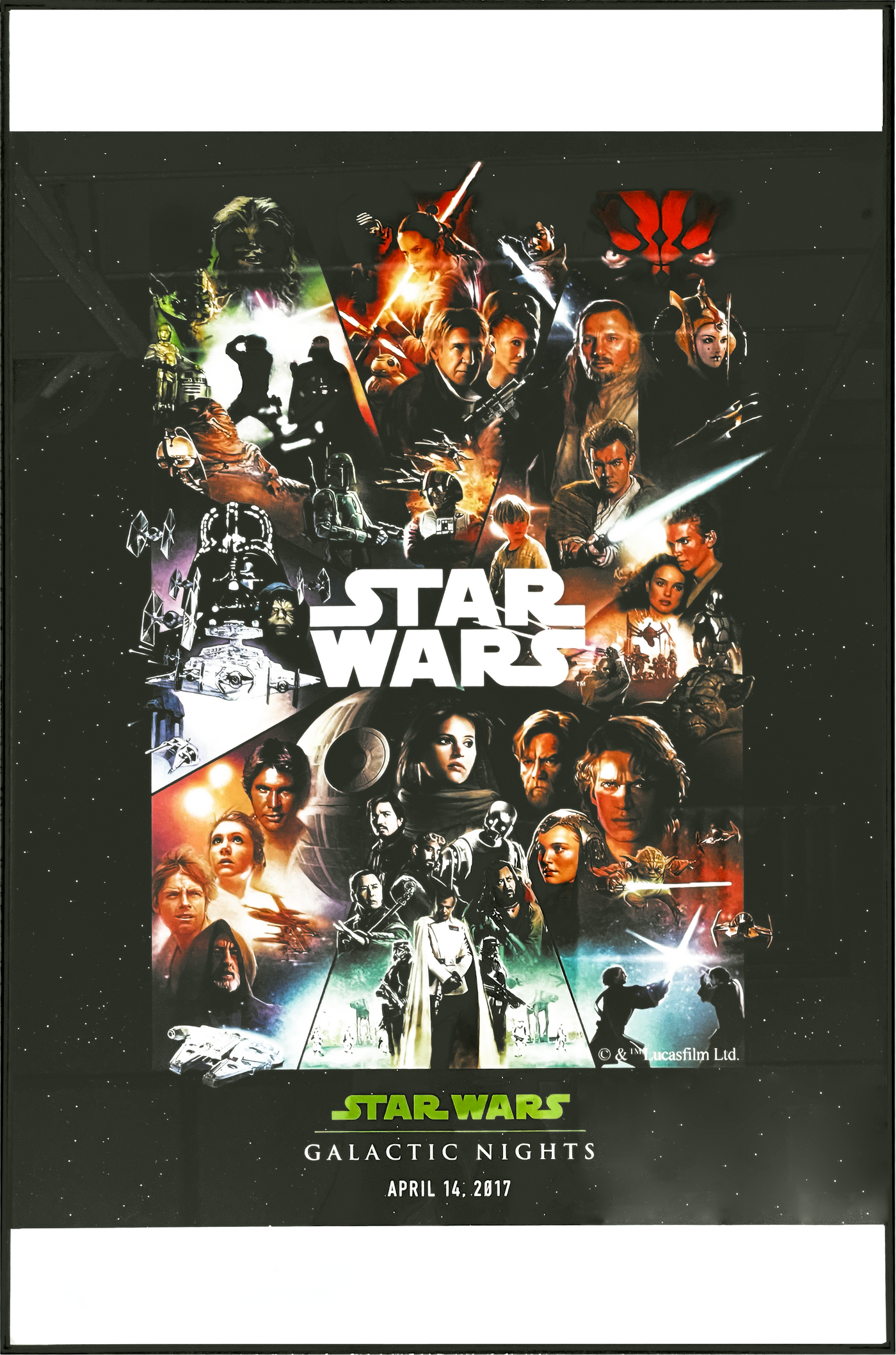 Star Wars: Posters (Framed), Galactic Nights Event (April 14, 2017)