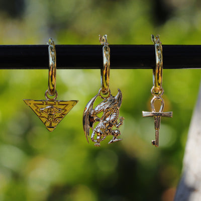 Yu-Gi-Oh!™ Micro Millennium Key Earring - 14KT