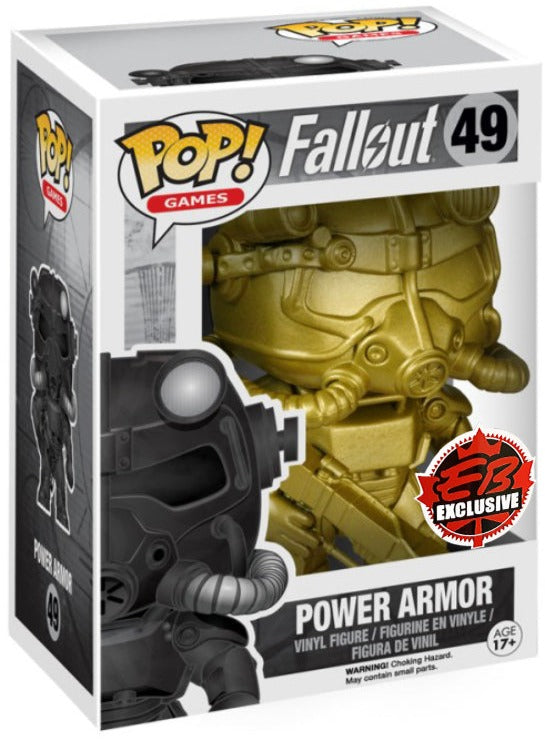 POP Games 49 Fallout Power Armor GLD Exclusive Display Geek Inc