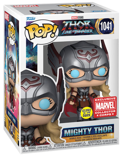 POP! Marvel: 1041 Thor Love and Thunder, Mighty Thor (GITD) Exclusive