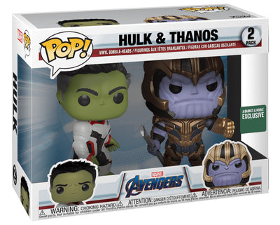 POP! Marvel: Avengers, Hulk & Thanos (2-PK) Exclusive