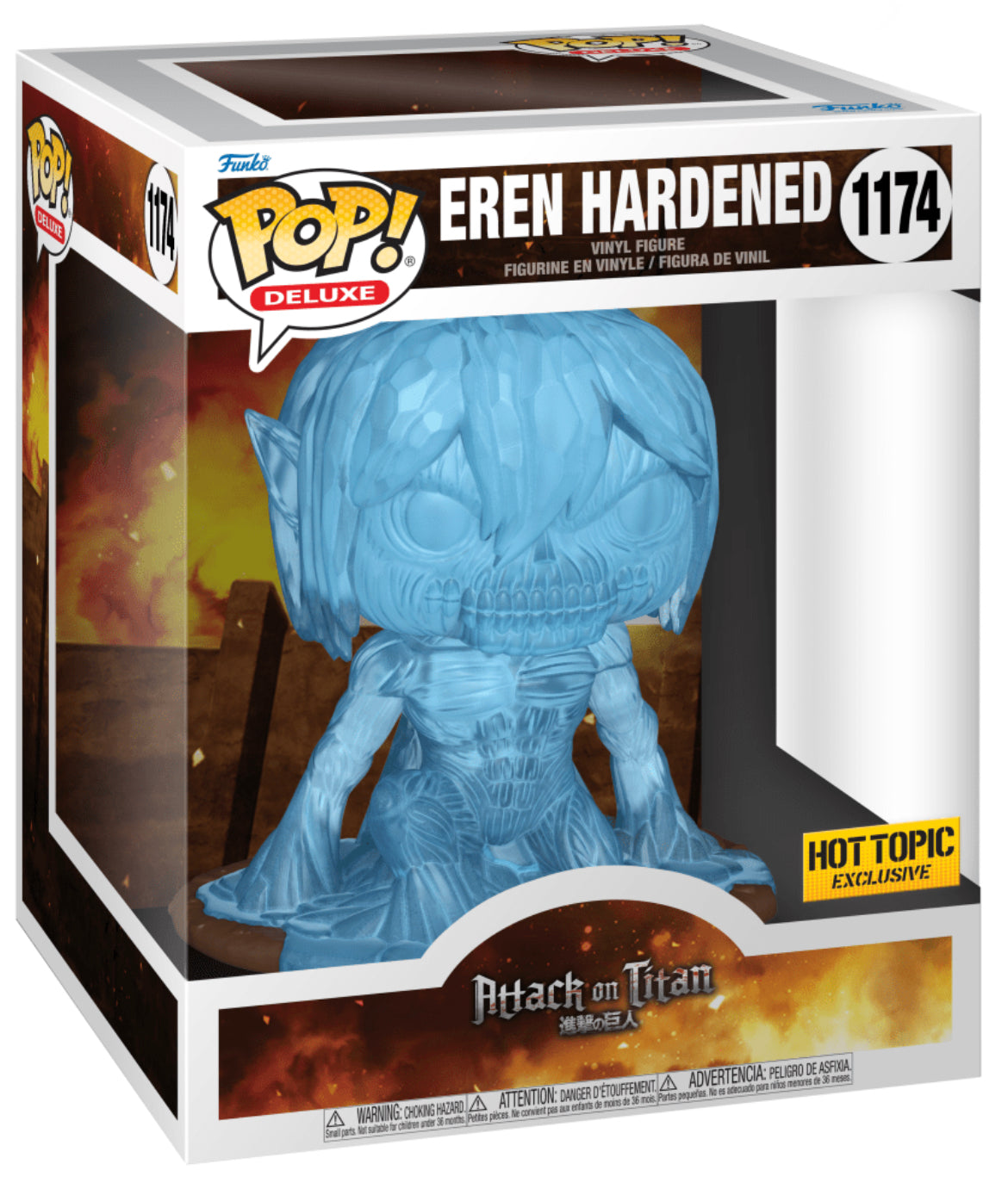 POP! Animation (Super Deluxe): 1174 AOT, Eren Hardened (TR) Exclusive