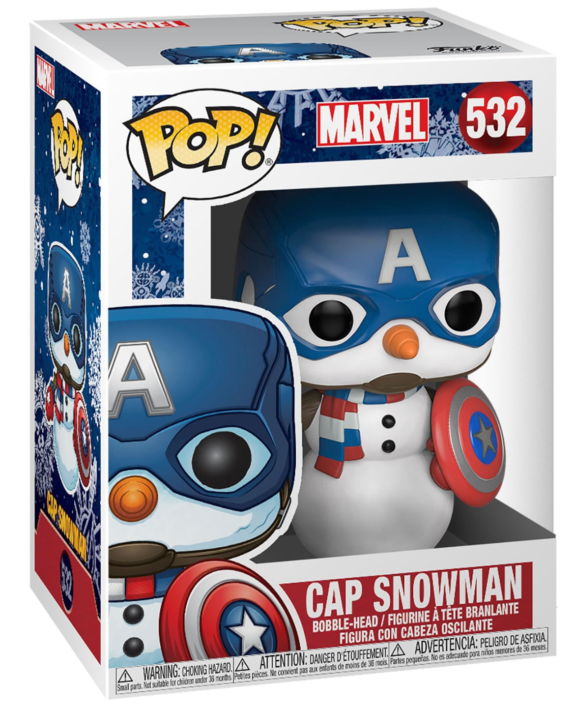 POP! Marvel: 532 Marvel, Cap Snowman