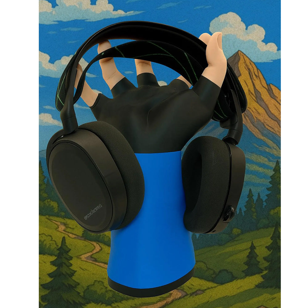 Invincible Blue Hand - Game Controller & Headphone Holder (3D Printed)