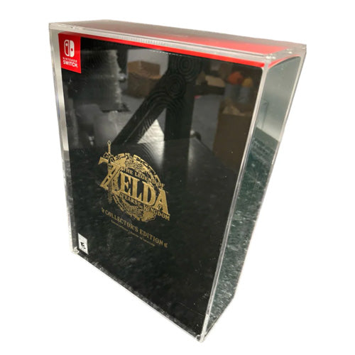 Acrylic Case for ZELDA TEARS COLLECTORS EDITION Video Game Box 4mm thick, UV & Slide Bottom on The Pop Protector Guide by Display Geek