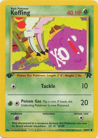 PCG: 058/082 Team Rocket, Koffing