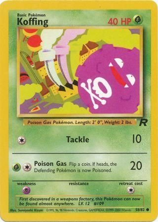 PCG: 058/082 Team Rocket, Koffing