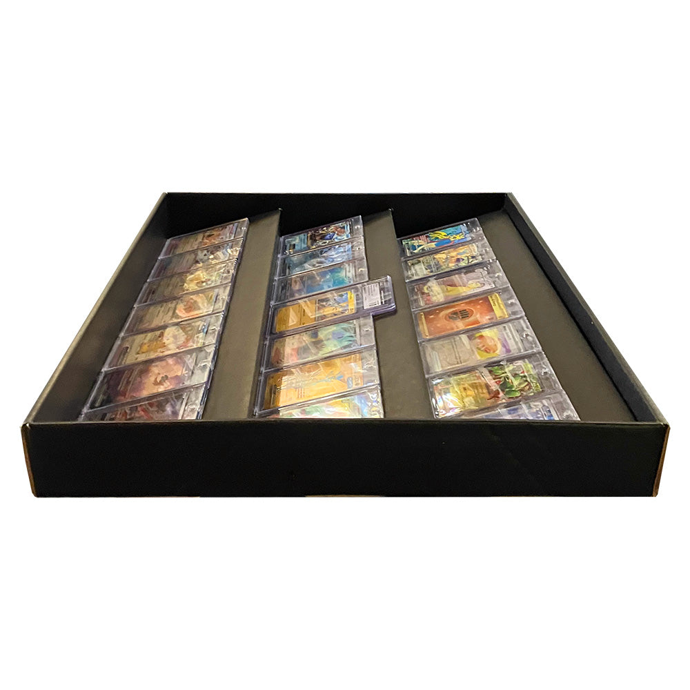 KUBBIE TCG (3 Row) - Display Case for Trading Card Games, Wall Mountab