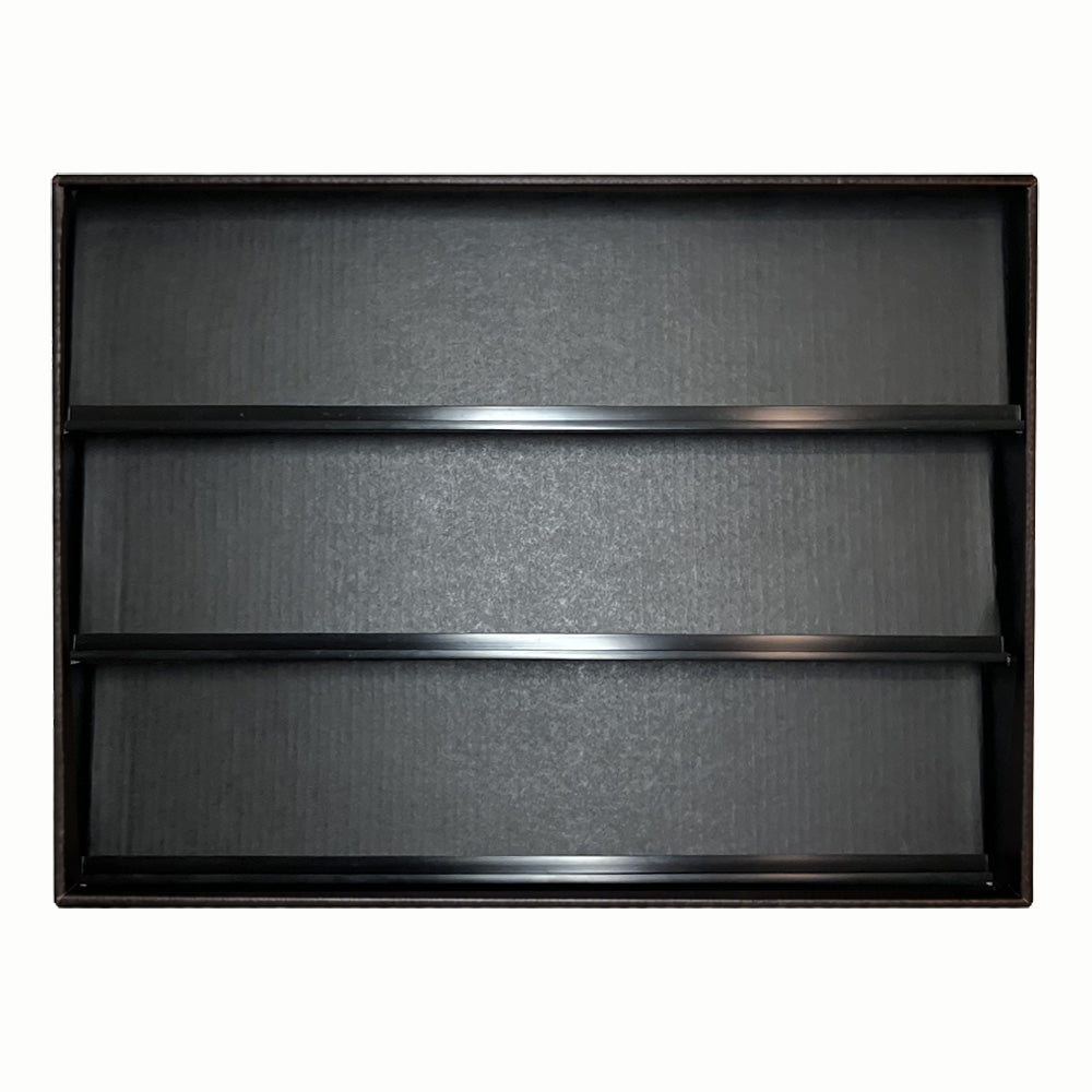 black trading card display case KUBBIE TCG (3 Row)