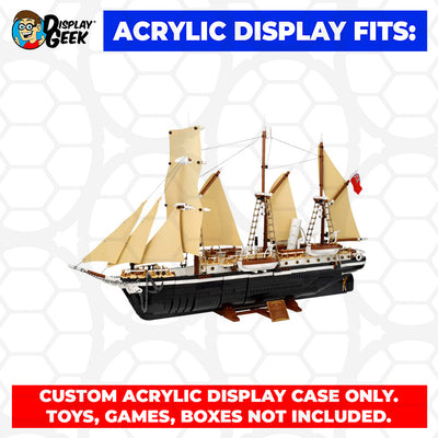 Custom Acrylic Display Case for LEGO Model 10335 - The Endurance (3mm thick, UV Resistant) 19.5h x 33w x 11d