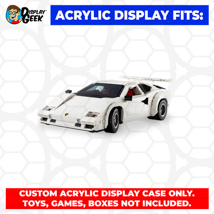 LEGO Model 10337 10304 10295 - 3mm thick Custom Acrylic Display Case for Creator Vehicles (5.5h x 16w x 8d)