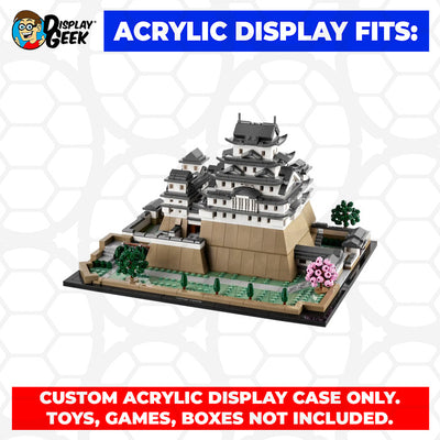 LEGO 21060 - 3mm thick Custom Acrylic Display Case for Himeji Castle (8.5h x 14w x 12d) by Display Geek Flying Box 3mm thick dust and dirt protection