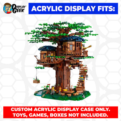 LEGO Model 21318 - 3mm thick Custom Acrylic Display Case for Tree House (16.5h x 19.5w x 17.5d) by Display Geek Flying Box 3mm thick dust and dirt protection