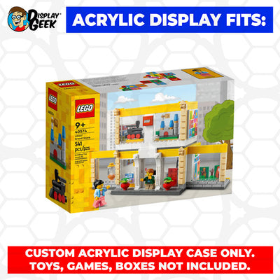 LEGO 40574 - 3mm thick Custom Acrylic Display Case for LEGO Brand Store (7h x 7w x 7d) by Display Geek Flying Box 3mm thick dust and dirt protection