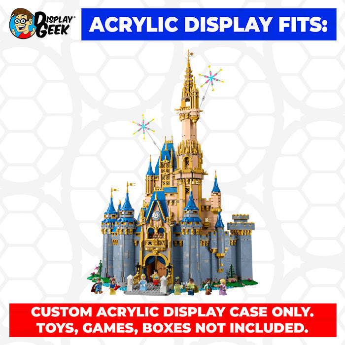 LEGO 43222 - 3mm thick Custom Acrylic Display Case for Disney 