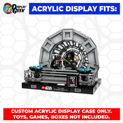 LEGO 75352 - 3mm thick Custom Acrylic Display Case for Emperor's Throne Room (8h x 10w x 8d) by Display Geek Flying Box 3mm thick dust and dirt protection