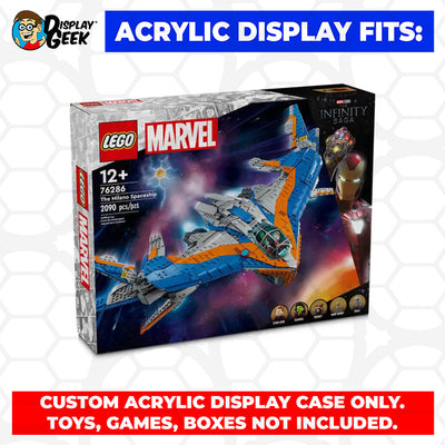 Custom Acrylic Display Case for LEGO Model 76286 - The Milano (3mm thick, UV Resistant) 12h x 27w x 14.5d