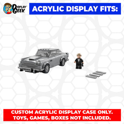 LEGO - 3mm thick Custom Acrylic Display Case for Speed Champion (3.5h x 8w x 4.5d) by Display Geek Flying Box 3mm thick dust and dirt protection