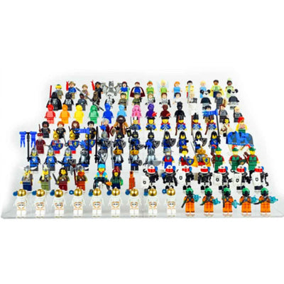 Display Geek Flying Box 3mm Thick Custom Acrylic Display Case for 112 LEGO Minifigures 11.5h x 19w x 15.5d