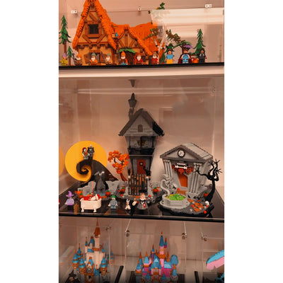 LEGO 21351 - 3mm thick Custom Acrylic Display Case for The Nightmare Before Christmas (13.7h x 20w x 12d) by Display Geek Flying Box 3mm thick dust and dirt protection